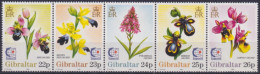 F-EX48195 GIBRALTAR 1995 MNH FLORES FLOWER.  - Orchidee