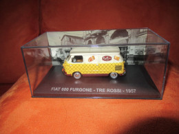 DIE CAST 1:43 - FIAT 600 FURGONE - TRE ROSSI - 1957 - NUOVO IN TECA RIGIDA - Altri & Non Classificati