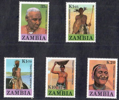 Zambia 1987 Traditional Heritage 5V MNH - Zambie (1965-...)