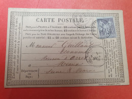 Carte Précurseur De Coulommiers Pour Meaux En 1878 - Réf 3491 - Cartes Précurseurs