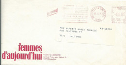 BELGIQUE LETTRE ILLUSTREE 6F BRUXELLES POUR HALTINNE  DE 1982  LETTRE COVER - 1980-99