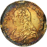 France, Louis XV, 1/2 Louis D'or Aux Lunettes, 1726, Bayonne, Or, TTB+ - 1715-1774 Luis XV El Bien Amado