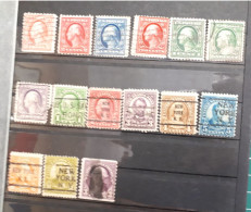 Timbres Etats-Unis :  1908 - 1932 Présidents Américains  & - Used Stamps