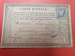 Carte Précurseur De  Pithiviers Pour Puiseaux En 1877 - Réf 3496 - Cartoline Precursori