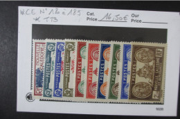 Nelle CALEDONIE N°180 à 189 NEUF* TTB  COTE 16,50 EUROS VOIR SCANS - Unused Stamps