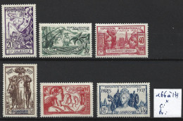 NOUVELLE-CALEDONIE 166 à 71 * Côte 27 € - Unused Stamps