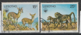 Lesotho  1977    SG 332-3  Animals   Fine Used - Lesotho (1966-...)