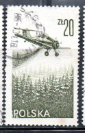 POLONIA POLAND POLSKA 1976 1978 AIR POST MAIL AIRMAIL CONTEMPORARY AVIATION PZL-106 KRUK SPRAYING PLANE 20g USED USATO - Usados