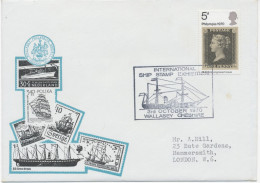 GB SPECIAL EVENT POSTMARK INTERNATIONAL SHIP STAMP EXHIBITION 3rd OCTOBER 1970 WALLASEY CHESHIRE Superb Souvenir Cover - Briefe U. Dokumente