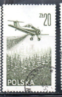 POLONIA POLAND POLSKA 1976 1978 AIR POST MAIL AIRMAIL CONTEMPORARY AVIATION PZL-106 KRUK SPRAYING PLANE 20g USED USATO - Used Stamps