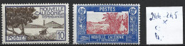 NOUVELLE-CALEDONIE 244-45 * Côte 2.25 € - Neufs