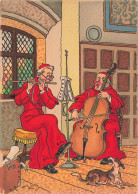 ILLUSTRATEUR SIGNE - Harry Elliott - Moines Musiciens - Flûte - Violoncelle - Carte Postale Ancienne - Other & Unclassified