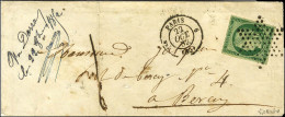 Etoile / N° 2 Vert Très Foncé Càd PARIS (60) Sur Lettre Territoriale Insuffisamment Affranchie Pour Bercy Taxée 1. 1852. - 1849-1850 Cérès