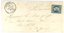 PC 2801 / N° 10 Càd T 14 SANCOINS (17) Sur Lettre Pour Saint Amand. Au Verso, Taxe 25 DT De Confirmation. 1854. - TB / S - 1852 Luis-Napoléon