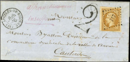 PC 117 / N° 13 Càd T 15 ARGELES DE BIGORRE (63) Sur Lettre Territoriale Insuffisamment Affranchie Pour Cauterets, Except - 1853-1860 Napoléon III