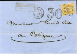 PC 1896 / N° 13 Càd 1 MARSEILLE 1 (12) Sur Imprimé Complet 2 Ports Insuffisamment Affranchi Pour Cotignac. Au Recto, Tax - 1853-1860 Napoléon III.