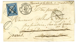 PC 33 / N° 14 Càd T 15 AIX EN PROVENCE (12) Sur Lettre Pour Marseille. Au Recto, Mention Manuscrite '' Trouvée à La Boit - 1853-1860 Napoléon III.