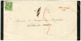 Càd PARIS / PL. DE LA MADELEINE / N° 20 Sur Imprimé Complet Adressé Localement Réexpédié à Brioude, Taxé 1 Par Erreur, M - 1862 Napoléon III.