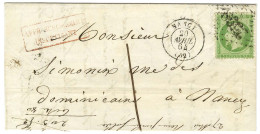 GC 2598 / N° 20 (infime Def) Càd T 15 NANCY (52) Sur Lettre Locale Insuffisamment Affranchie Pour Nancy, Taxée 1. 1864.  - 1862 Napoléon III.