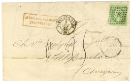 PC Du GC 1520 / N° 20 Càd T 15 FLERS-DE-L'ORNE (59) Sur Lettre Insuffisamment Affranchie Pour Villefranche (Aveyron) Tax - 1862 Napoleon III