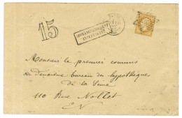 Etoile / N° 21 Càd PARIS (60) 24 DEC. 67 Sur Lettre 2 Ports Insuffisamment Affranchie Pour Paris. Au Recto, Griffe AFFRA - 1862 Napoléon III.
