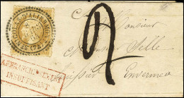 Càd T 22 ST NICOLAS D'ALIERMONT (74) / N° 21 Sur Lettre Territoriale Insuffisamment Affranchie Pour Dieppe, Taxée 2. 186 - 1862 Napoléon III