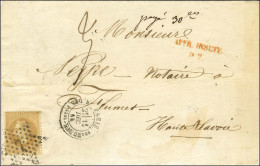 Etoile 7 / N° 28 Càd PARIS / R. DES Vlles HAUDRtes Sur Imprimé Complet Illustré Pour Flumet, Haute Savoie Insuffisamment - 1863-1870 Napoleon III With Laurels