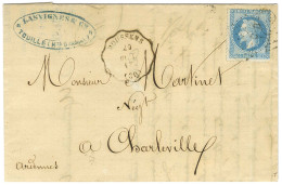 Losange Ambulant + Taxe 30 DT / N° 29 Conv. Stat BOUSSENS (30) Sur Lettre Pour Charleville. 1868. - TB / SUP. - 1863-1870 Napoléon III Con Laureles