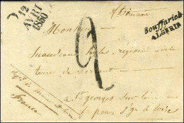 Bouffarick / ALGERIE Sur Lettre Avec Texte Daté Du 11 Avril 1850 Pour Saint Georges Sur Loire. Au Recto, Taxe Tampon 2 D - Sonstige & Ohne Zuordnung