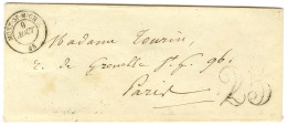 Càd T 15 MONT-ST-MICHEL 48 Sur Lettre Pour Paris, Taxe 25 DT. 1853. - TB. - Autres & Non Classés