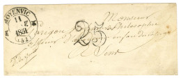 Càd T 12 MOYENVIC (52) Taxe 25 DT Sur Lettre Pour Sens. 1851. - TB / SUP. - Autres & Non Classés