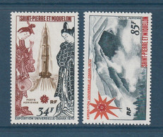 Saint Pierre Et Miquelon - Poste Aérienne - YT PA N° 48 Et 49 * - Neuf Avec Charnière - 1970 - Neufs