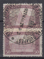 ⁕ Hungary 1917 Ungarn ⁕ Parliament 50f. Mi.200 ⁕ Used Paar / Nice Postmark Budapest - Scan - Oblitérés