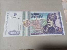 Billete De Rumania De 5000 Lei, Año 1992, Nº Bajisimo 000337, UNC - Roemenië