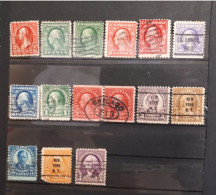 Timbres Etats-Unis :  1893 - 1930 Présidents Américains  & - Used Stamps