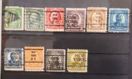 Timbres Etats-Unis :  1922 - 1928 Présidents Américains  & - Used Stamps