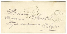 Càd MARENGO / ALGERIE Sur Lettre Pour Alger. Au Recto, Taxe 30 DT. 1866. - TB / SUP. - Other & Unclassified