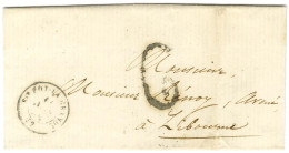 Càd T 15 Ste FOY LA GRANDE (32) Sur Lettre 2 Ports Pour Libourne. Au Recto, Taxe Tampon 6 De Fabrication Locale. 1858. - - Other & Unclassified