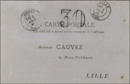 Càd T 18 ROUBAIX / NORD Taxe 30 DT Sur Carte Privée Pour Lille. Rarissime Usage Au Tarif Du 1er Mai 78. - SUP. - RR. - Sonstige & Ohne Zuordnung