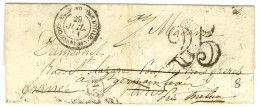 Càd CORPS EXPEDITIONNAIRE D'ITALIE / 2e DIVISION Taxe 25 DT Sur Lettre Avec Texte Daté De Rome Le 28 Juillet 1851 Pour S - Army Postmarks (before 1900)