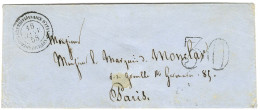 Càd CORPS EXPEDITIONNAIRE D'ITALIE / 1e DIVISION Taxe 30 DT Sur Lettre Pour Paris. 1858. - TB / SUP. - Army Postmarks (before 1900)