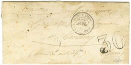 Càd GARDE IMPle / 1e CAVALERIE Taxe 30 DT Sur Lettre Avec Texte De Montechiaro Le 15 Juillet 1859 Pour Gendrey. - TB. -  - Sellos De La Armada (antes De 1900)