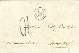 Càd CORPS EXP CHINE / Bau A 13 AOUT 61 Taxe Tampon 10 Sur Lettre Avec Texte Daté De Saïgon Pour Marseille. - SUP. - R. - Army Postmarks (before 1900)