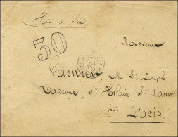 Càd CORR.D.ARMEES / SAIGON Taxe 30 DT Sur Lettre Pour Paris. 1867. - TB / SUP. - R. - Army Postmarks (before 1900)