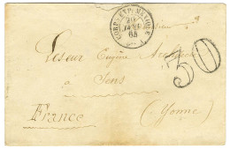 Càd CORPS EXP MEXIQUE / Bau A Taxe 30 DT Sur Lettre Pour Sens. 1864. - TB / SUP. - Marques D'armée (avant 1900)