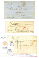 Lot De 3 Lettres Avec Càd D'entrée Rouge OUTREMER. - TB. - Entry Postmarks