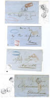 Lot De 4 Lettres Avec Cachets Paquebot De La Méditerranée Et Taxe.  - TB. - Maritime Post