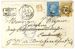 Etoile 18 / N° 21 + 22 Càd PARIS / R. DE LONDRES Sur Lettre Insuffisamment Affranchie Pour Carlsruhe (Grand-duché De Bad - Otros & Sin Clasificación