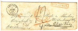 Càd T 15 ERSTEIN (67) Sur Lettre Pour München. Au Recto, Griffe Encadrée Rouge DEP. LIMIT. Et Taxe 12. 1849. - TB / SUP. - Other & Unclassified