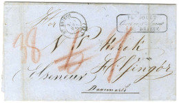 Càd T 15 ST BRIEUC (21) Sur Lettre Non Affranchie Pour Elseneur (Danemark). Au Recto, Taxe 38 Skillings Au Crayon Rouge. - Sonstige & Ohne Zuordnung